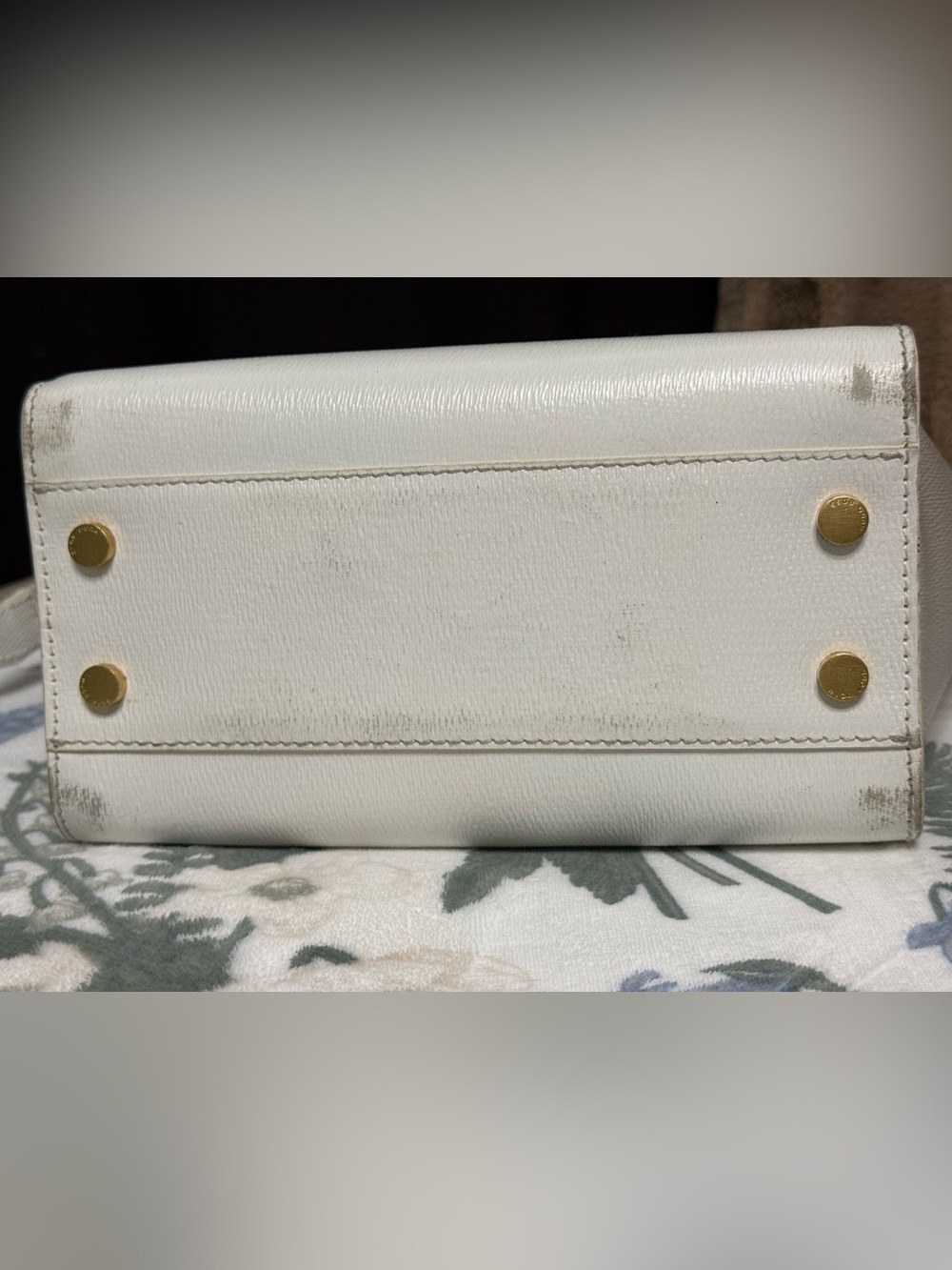 BOSS Hugo Boss Grained Leather Colorblock "Winged" Satchel Crossbody - Picture 8 of 8